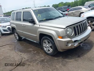 2010 Jeep Patriot Limited with VIN 1J4NF4GB3AD580190, listed as a IAAI auction lot 42458071 with 99,665 mi miles and . Bid and sale history available at DreamBid. Image 1.