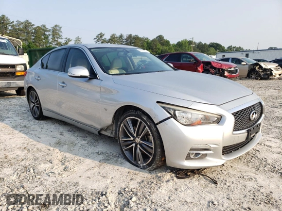 2015 Infiniti Q50 Premium с VIN JN1BV7AP6FM340613, выставлен на аукционе Copart как лот 59041625 с пробегом 192 451 миль миль и Списание • Salvage title. История ставок и продаж доступна на DreamBid. Изображение 4.