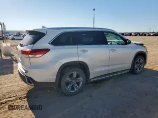 2019 Toyota Highlander Limited with VIN 5TDDZRFH2KS950028, listed as a Copart auction lot 57712315 with 52,468 mi miles and Salvage title. Bid and sale history available at DreamBid. Image 3.