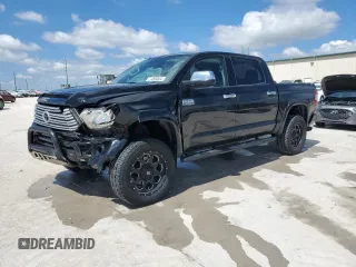 2015 Toyota Tundra 4WD Truck Platinum with VIN 5TFAW5F1XFX468916, listed as a Copart auction lot 71393304 with 196,393 mi miles and Salvage Title. Bid and sale history available at carsss.com. Image 1.