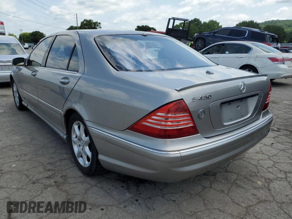 2005 Mercedes-Benz S-Class 4.3L with VIN WDBNG83J55A457441, listed as a Copart auction lot 79508524 with 122,088 mi miles and Clean Title. Bid and sale history available at carsss.com. Image 2.