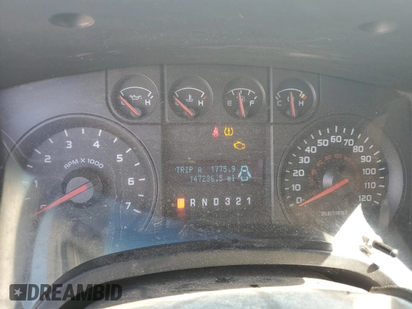 2009 Ford F-150 XL with VIN 1FTPF12V79KB23520, listed as a Copart auction lot 72701704 with 147,236 mi miles and Clean Title. Bid and sale history available at carsss.com. Image 9.
