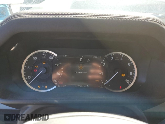 2020 Land Rover Defender with VIN SALEK7EX1L2029555, listed as a Copart auction lot 47935285 with 27,542 mi miles and Salvage title. Bid and sale history available at DreamBid. Image 9.