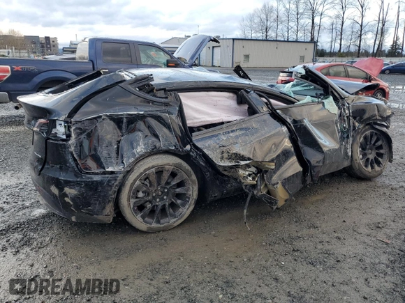 2023 Tesla Model Y Long Range with VIN 7SAYGAEE0PF832185, listed as a Copart auction lot 85159764 with Not Provided miles and Salvage Title. Bid and sale history available at DreamBid. Image 3.