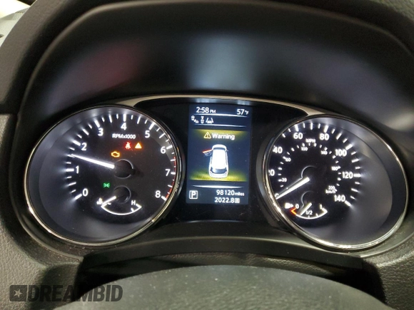 2015 Nissan Rogue SV with VIN 5N1AT2MV4FC886808, listed as a Copart auction lot 50594435 with 98,120 mi miles and Salvage Title. Bid and sale history available at carsss.com. Image 9.