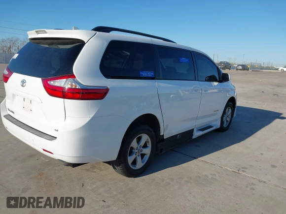 2019 Toyota Sienna LE Auto Access Seat with VIN 5TDKZ3DC7KS985028, listed as a IAAI auction lot 41757413 with 65,865 mi miles and . Bid and sale history available at DreamBid. Image 4.