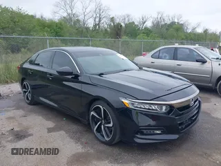2019 Honda Accord Sport with VIN 1HGCV1F30KA012802, listed as a IAAI auction lot 41903148 with 144,883 mi miles and . Bid and sale history available at carsss.com. Image 1.