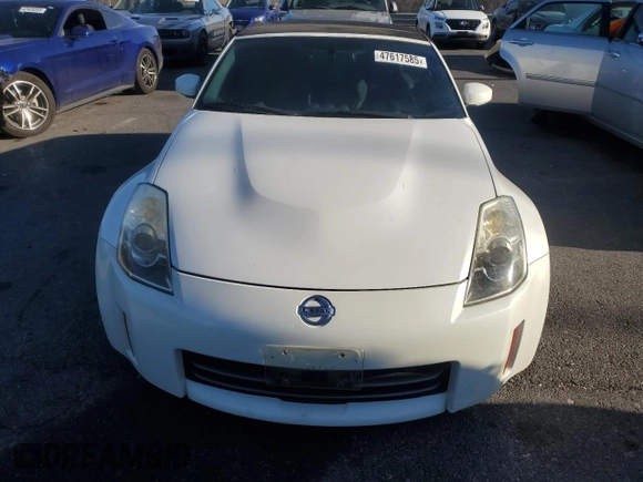 2007 Nissan 350Z Touring with VIN JN1BZ36A37M654299, listed as a Copart auction lot 47617585 with 126,188 mi miles and Salvage Title. Bid and sale history available at carsss.com. Image 5.
