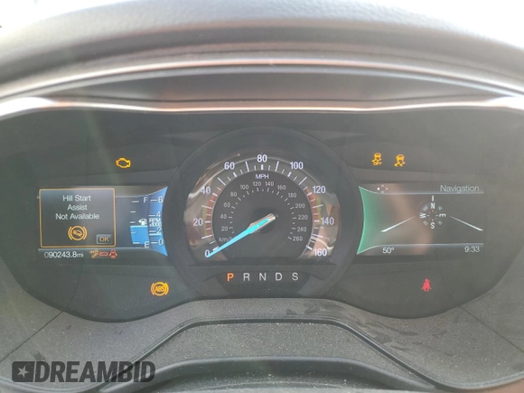 2019 Ford Fusion SE with VIN 3FA6P0HD2KR229530, listed as a Copart auction lot 45895145 with 90,243 mi miles and Non Repairable. Bid and sale history available at DreamBid. Image 9.