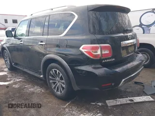 2020 Nissan Armada SL with VIN JN8AY2NC4LX519807, listed as a IAAI auction lot 41522194 with 108,532 mi miles. Bid and sale history available at carsss.com. Image 3.