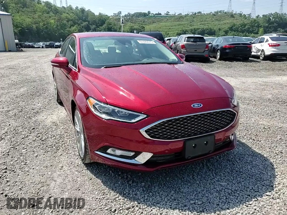2017 Ford Fusion Titanium with VIN 3FA6P0D97HR186314, listed as a Copart auction lot 65326075 with 49,681 mi miles and Salvage title. Bid and sale history available at DreamBid. Image 13.