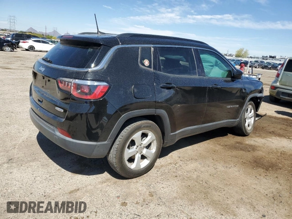 2018 Jeep Compass Latitude z VIN 3C4NJCBBXJT124610, wystawiony jako Copart lot #53507255 z przebiegiem 71 051 mil mil oraz Szkoda całkowita • Salvage title. Historia ofert i sprzedaży dostępna na DreamBid. Obrazek 3.