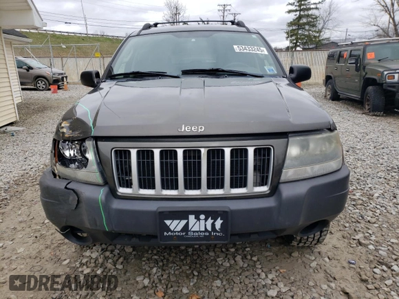 2004 Jeep Grand Cherokee Laredo with VIN 1J4GW48S94C431302, listed as a Copart auction lot 53433245 with 137,690 mi miles and Salvage Title. Bid and sale history available at carsss.com. Image 5.