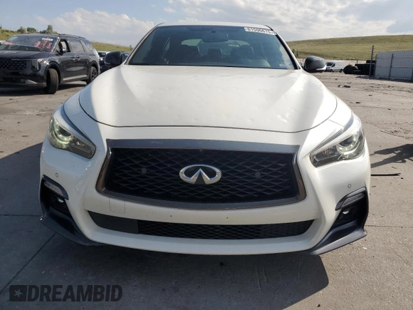 2020 Infiniti Q50 Luxe with VIN JN1EV7ARXLM254294, listed as a Copart auction lot 61596615 with 54,096 mi miles and Salvage title. Bid and sale history available at DreamBid. Image 5.