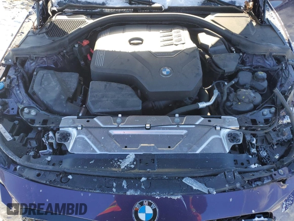 2022 BMW 2 Series 230i with VIN 3MW23CM00N8C66480, listed as a Copart auction lot 86876904 with 25,804 mi miles and Salvage Title. Bid and sale history available at carsss.com. Image 12.