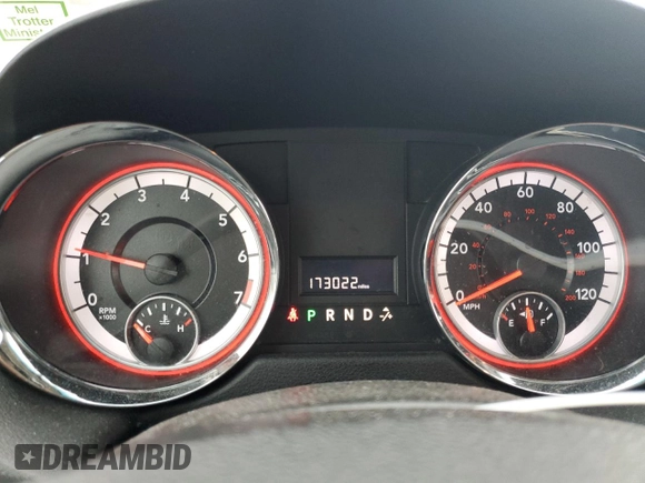 2012 Dodge Grand Caravan SXT with VIN 2C4RDGCG7CR364598, listed as a Copart auction lot 81848314 with 173,022 mi miles and Non Repairable. Bid and sale history available at DreamBid. Image 9.