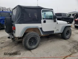 2006 Jeep Wrangler SE with VIN 1J4FA29176P755459, listed as a Copart auction lot 43160845 with 204,867 mi miles and Salvage Title. Bid and sale history available at carsss.com. Image 3.