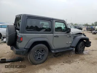 2021 Jeep Wrangler Willys with VIN 1C4GJXAG7MW539041, listed as a Copart auction lot 60457725 with 23,612 mi miles and Salvage title. Bid and sale history available at DreamBid. Image 3.