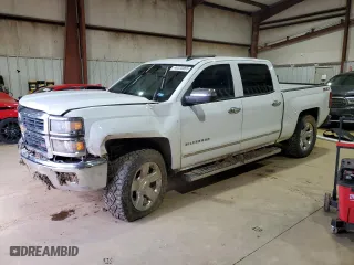 2014 Chevrolet Silverado 1500 LTZ with VIN 3GCUKSEC8EG333804, listed as a Copart auction lot 46320855 with NaN miles and Salvage Title. Bid and sale history available at carsss.com. Image 1.