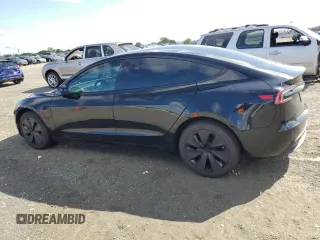 2025 Tesla Model 3 Long Range with VIN 5YJ3E1EB9SF875516, listed as a Copart auction lot 51450515 with 3,672 mi miles and Salvage Title. Bid and sale history available at DreamBid. Image 2.