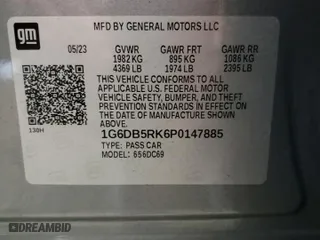 2023 Cadillac CT4 Premium Luxury with VIN 1G6DB5RK6P0147885, listed as a Copart auction lot 75670264 with 0 mi miles and Salvage Title. Bid and sale history available at carsss.com. Image 12.