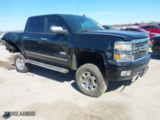 2014 Chevrolet Silverado 1500 High Country with VIN 3GCUKTEC9EG502573, listed as a IAAI auction lot 41639992 with 210,674 mi miles. Bid and sale history available at carsss.com. Image 1.