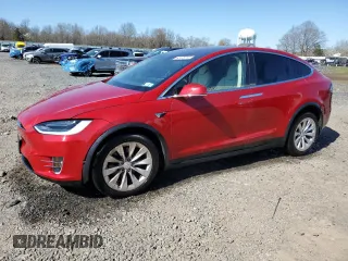 2019 Tesla Model X 75D with VIN 5YJXCBE20KF151193, listed as a Copart auction lot 52478715 with 54,638 mi miles and Salvage Title. Bid and sale history available at carsss.com. Image 1.