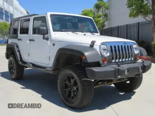 2012 Jeep Wrangler Unlimited Sport with VIN 1C4BJWDG4CL109807, listed as a Copart auction lot 48008005 with 146,618 mi miles and Salvage Title. Bid and sale history available at carsss.com. Image 1.