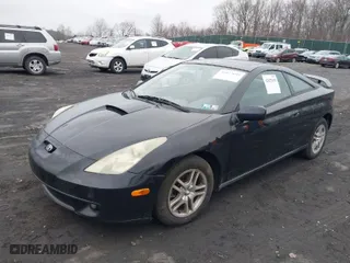 2001 Toyota Celica GT with VIN JTDDR32T510102122, listed as a IAAI auction lot 42027693 with 154,342 mi miles. Bid and sale history available at carsss.com. Image 2.