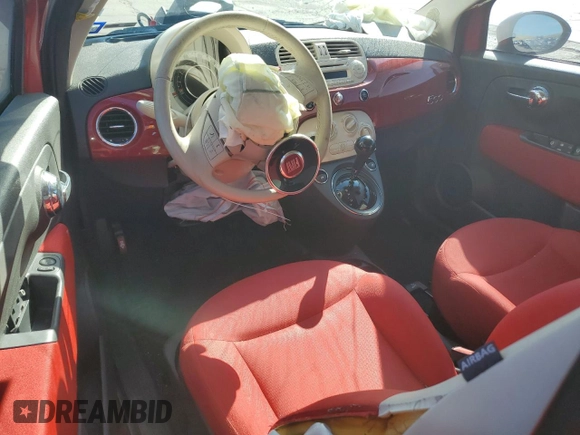 2012 FIAT 500 Pop with VIN 3C3CFFAR1CT365732, listed as a Copart auction lot 62780245 with 79,487 mi miles and Salvage title. Bid and sale history available at DreamBid. Image 8.
