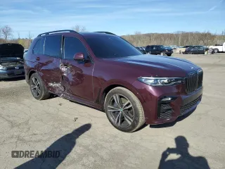 2022 BMW X7 xDrive40i z VIN 5UXCW2C00N9K81494, wystawiony jako Copart lot #51406425 z przebiegiem Nie podano mil oraz Szkoda całkowita • Salvage title. Historia ofert i sprzedaży dostępna na DreamBid. Obrazek 4.