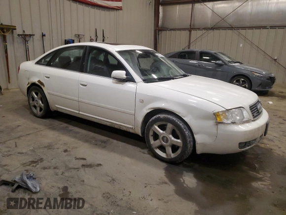2003 Audi A6 3.0L with VIN WAULT64B83N069106, listed as a Copart auction lot 46623345 with 0 mi miles and Non Repairable. Bid and sale history available at carsss.com. Image 4.
