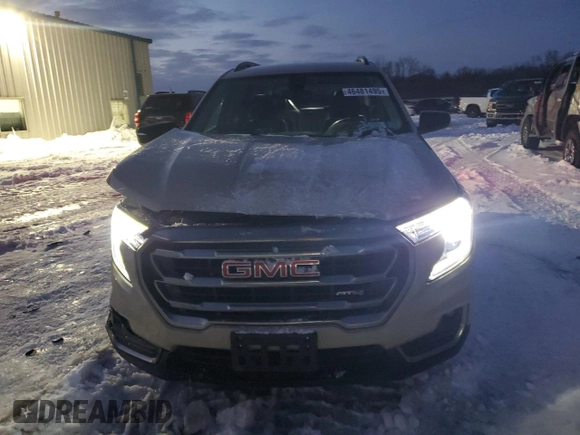 2022 GMC Terrain AT4 with VIN 3GKALYEV1NL309263, listed as a Copart auction lot 46481495 with 36,597 mi miles and Salvage Title. Bid and sale history available at DreamBid. Image 5.