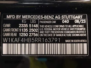 2024 Mercedes-Benz C 300 with VIN W1KAF4HB5RR163791, listed as a IAAI auction lot 41877745 with 7,631 mi miles and . Bid and sale history available at DreamBid. Image 9.