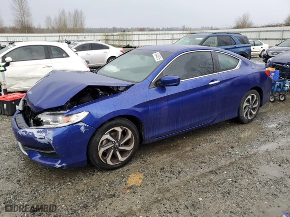 2017 Honda Accord Coupe LX-S with VIN 1HGCT1B34HA006571, listed as a Copart auction lot 46448975 with 103,543 mi miles and Salvage Title. Bid and sale history available at carsss.com. Image 1.