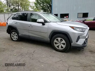 2019 Toyota RAV4 LE with VIN JTMG1RFV4KD004180, listed as a Copart auction lot 57127095 with 71,454 mi miles and Salvage title. Bid and sale history available at DreamBid. Image 14.