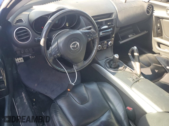 2005 Mazda RX-8 with VIN JM1FE173950146017, listed as a Copart auction lot 81470144 with 65,819 mi miles and Clean Title. Bid and sale history available at carsss.com. Image 8.