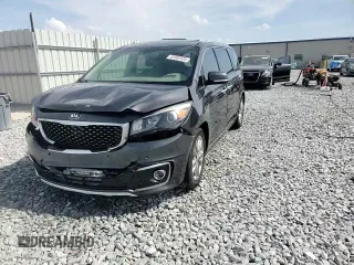2017 Kia Sedona SX-L with VIN KNDME5C12H6278055, listed as a Copart auction lot 52092425 with 140,041 mi miles and Salvage Title. Bid and sale history available at carsss.com. Image 14.