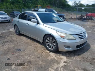 2009 Hyundai Genesis with VIN KMHGC46E29U058094, listed as a IAAI auction lot 42196160 with 220,032 mi miles and . Bid and sale history available at DreamBid. Image 1.