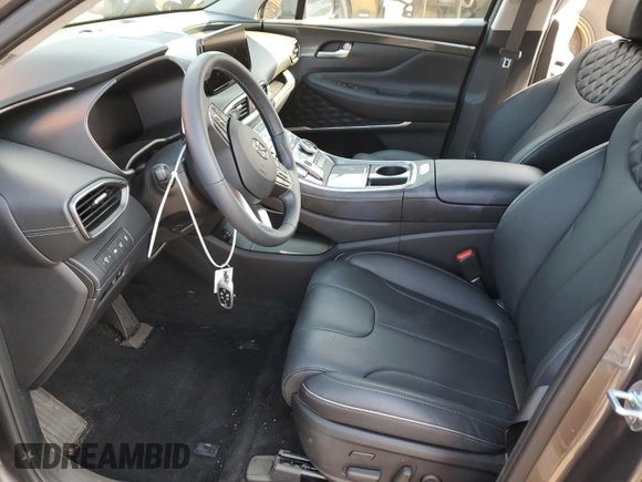 2023 Hyundai Santa Fe Limited z VIN KM8S7DA2XPU087528, wystawiony jako Copart lot #68346424 z przebiegiem 4 957 mil mil oraz Szkoda całkowita • Salvage title. Historia ofert i sprzedaży dostępna na DreamBid. Obrazek 7.