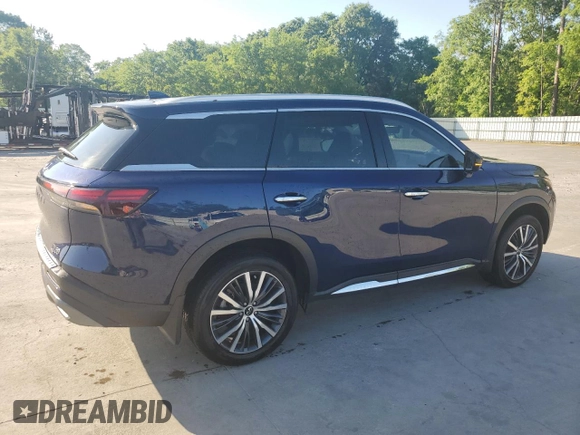 2023 Infiniti QX60 Sensory with VIN 5N1DL1GS2PC345895, listed as a Copart auction lot 53189265 with 25,865 mi miles and Salvage title. Bid and sale history available at DreamBid. Image 3.
