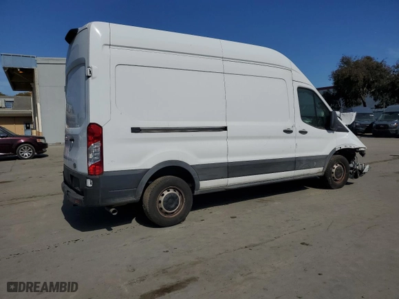 2023 Ford Transit Cargo Van with VIN 1FTBR1X82PKA22094, listed as a Copart auction lot 52645795 with 56,196 mi miles and Salvage Title. Bid and sale history available at carsss.com. Image 3.