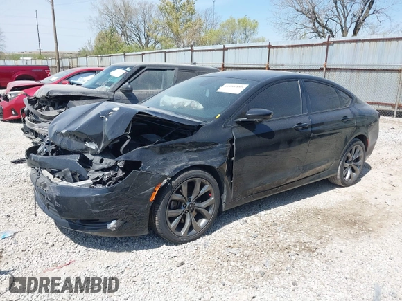 2015 Chrysler 200 S with VIN 1C3CCCBG6FN516704, listed as a IAAI auction lot 42041485 with 140,408 mi miles. Bid and sale history available at carsss.com. Image 2.