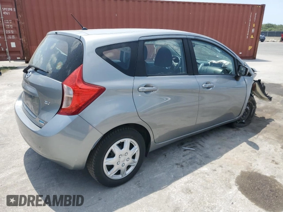 2015 Nissan Note S with VIN 3N1CE2CP1FL412784, listed as a Copart auction lot 57914145 with 89,448 mi miles and Salvage title. Bid and sale history available at DreamBid. Image 3.