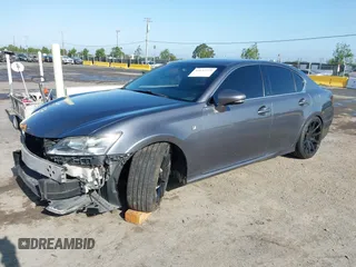2013 Lexus GS 350 with VIN JTHCE1BL8D5004042, listed as a IAAI auction lot 42152739 with 130,315 mi miles. Bid and sale history available at carsss.com. Image 2.