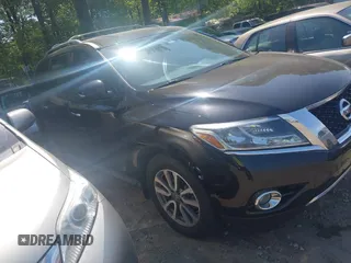 2016 Nissan Pathfinder SV with VIN 5N1AR2MN3GC664163, listed as a IAAI auction lot 42071463 with 214,767 mi miles. Bid and sale history available at carsss.com. Image 13.