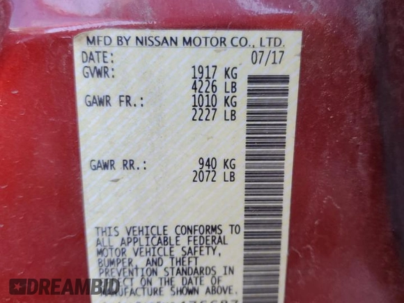 2017 Nissan Altima SL z VIN 1N4AL3AP5HC476687, wystawiony jako Copart lot #53542475 z przebiegiem 60 794 mil mil oraz Szkoda całkowita • Salvage title. Historia ofert i sprzedaży dostępna na DreamBid. Obrazek 14.