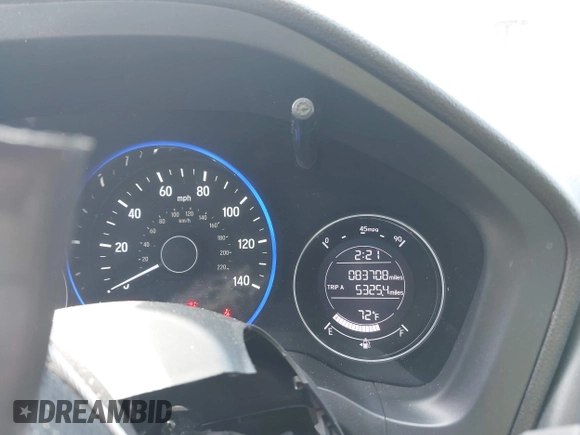 2016 Honda HR-V EX-L w/Navi with VIN 3CZRU6H71GM738455, listed as a IAAI auction lot 42017707 with 83,708 mi miles. Bid and sale history available at carsss.com. Image 7.