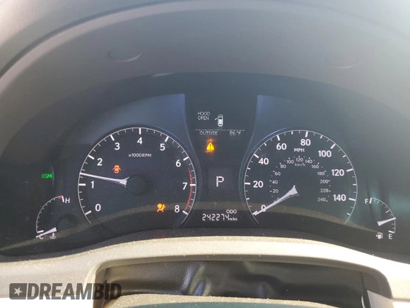 2014 Lexus RX 350 with VIN 2T2BK1BA4EC247996, listed as a Copart auction lot 54525525 with 242,274 mi miles and Salvage Title. Bid and sale history available at DreamBid. Image 9.