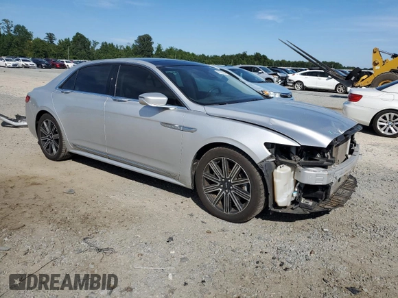2017 Lincoln Continental Reserve with VIN 1LN6L9RP6H5608332, listed as a Copart auction lot 69390954 with 123,311 mi miles and Salvage Title. Bid and sale history available at carsss.com. Image 4.